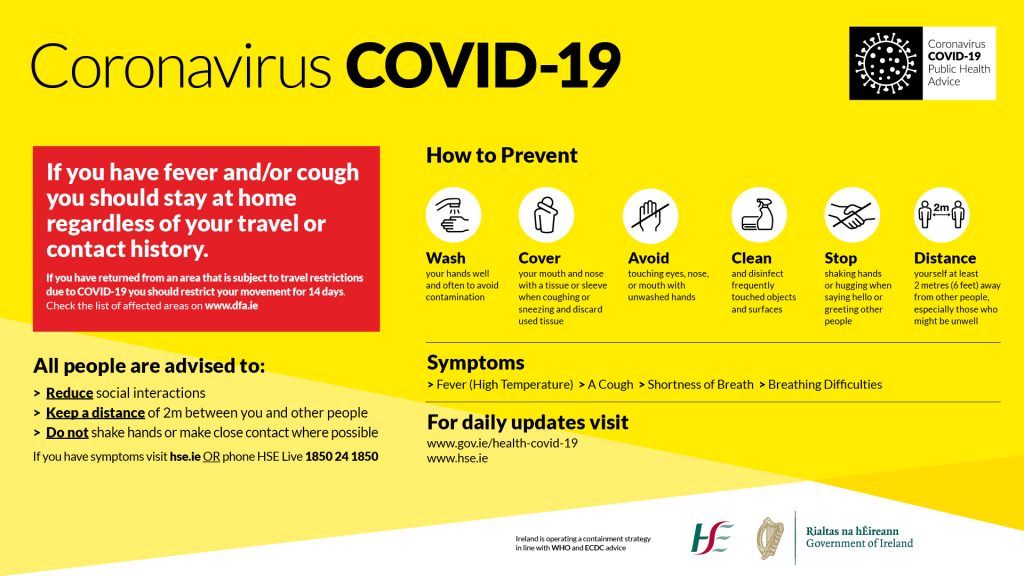 Covid 19 Public Information Screen Poster – Local Link Kerry Covid 19 Public Information Screen Poster - Local Link Kerry