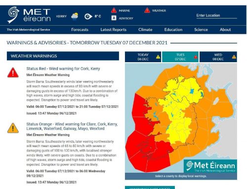 Storm Barra – cancelled bus services