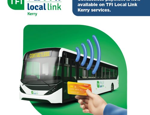 Passengers on TFI Local Link Kerry Services can now use Contactless Card Payments